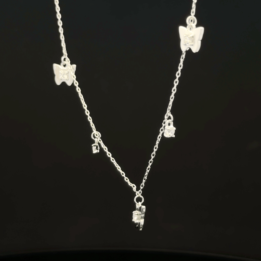 Butterfly charm chain