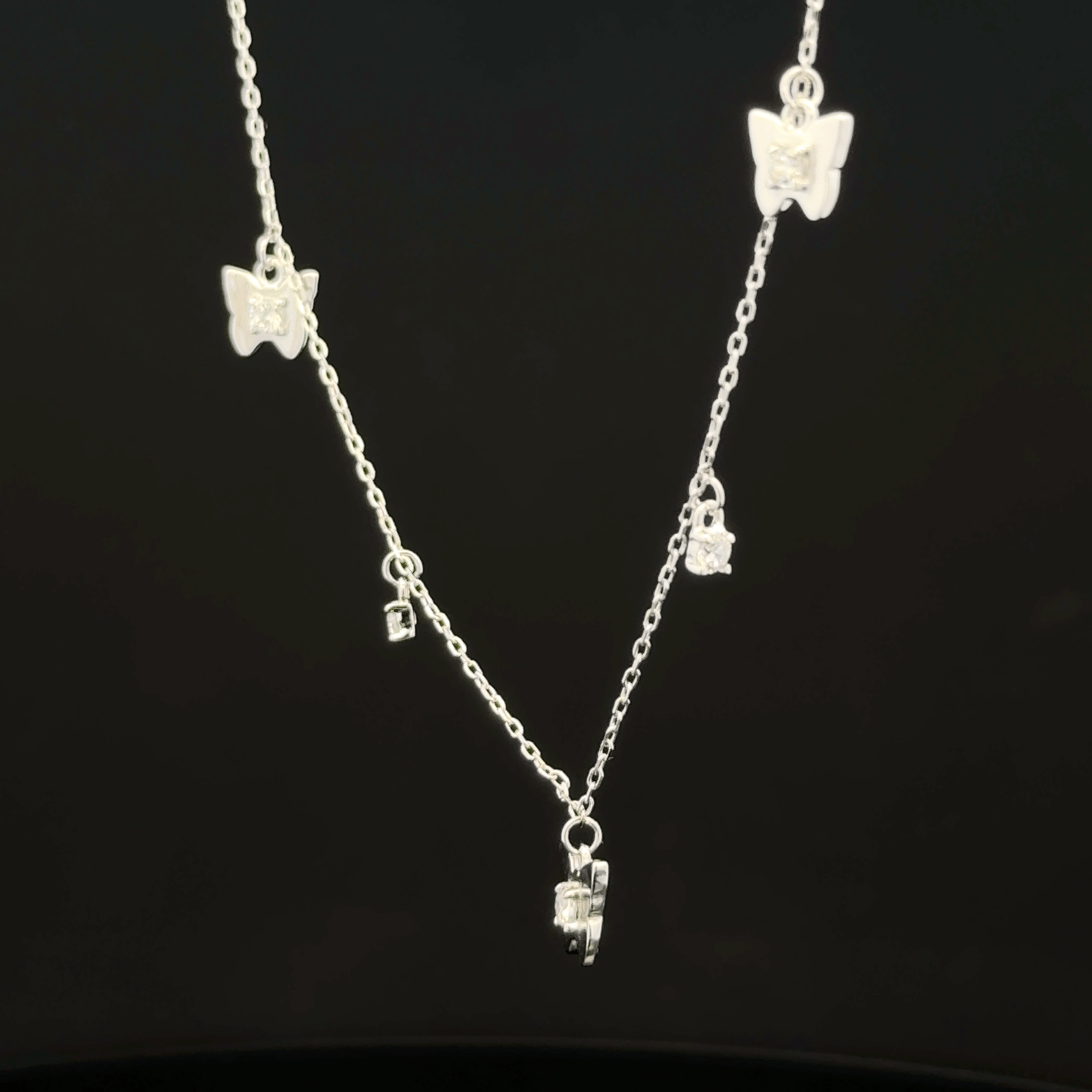 Butterfly charm chain