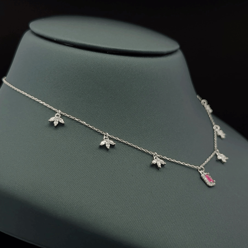 Rectangular pink stone