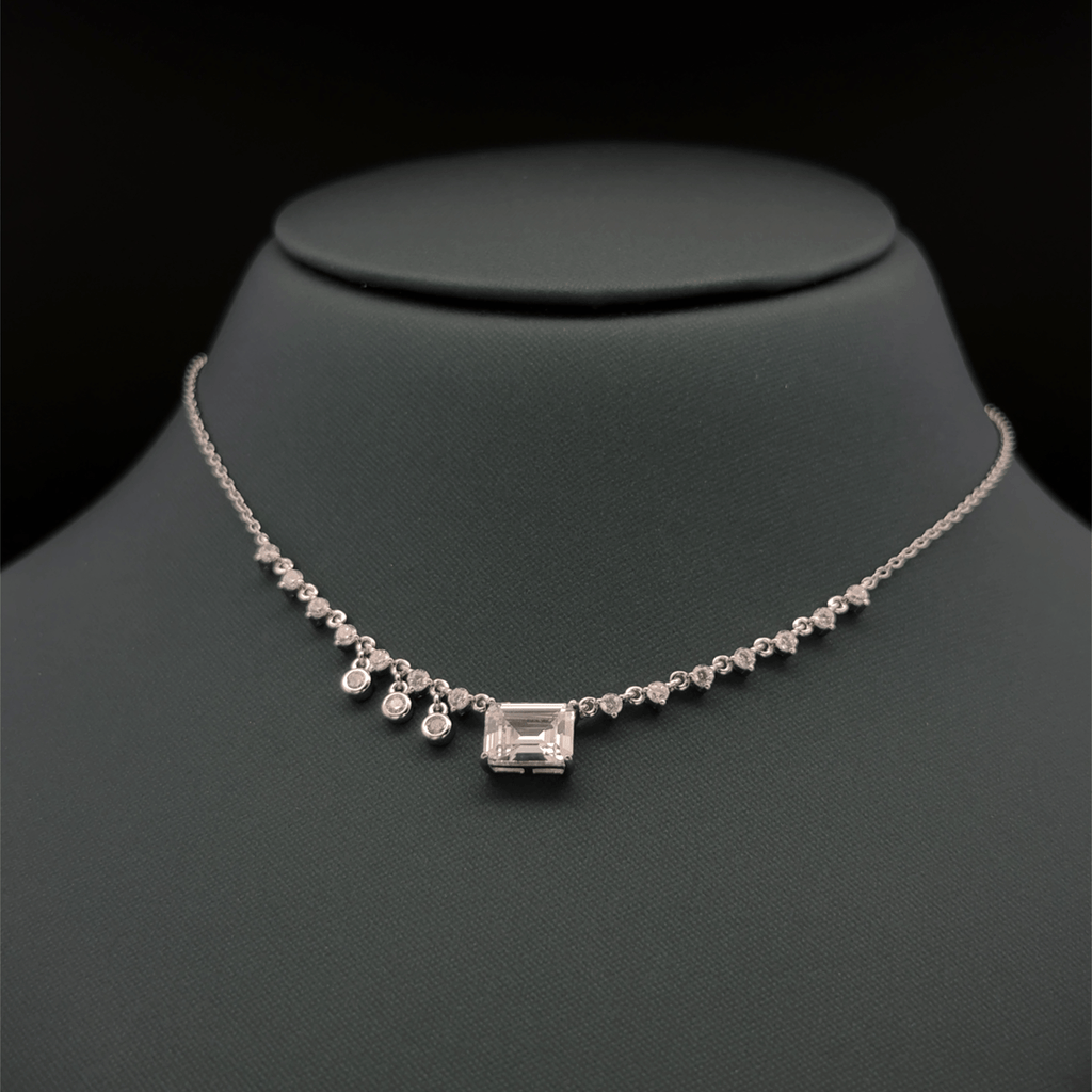 Rectangular clear stone
