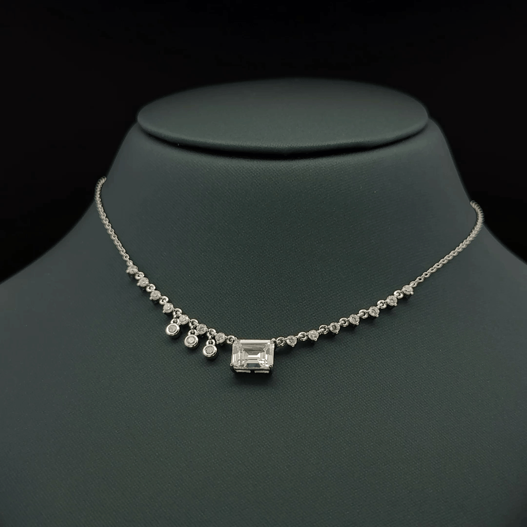 Rectangular clear stone