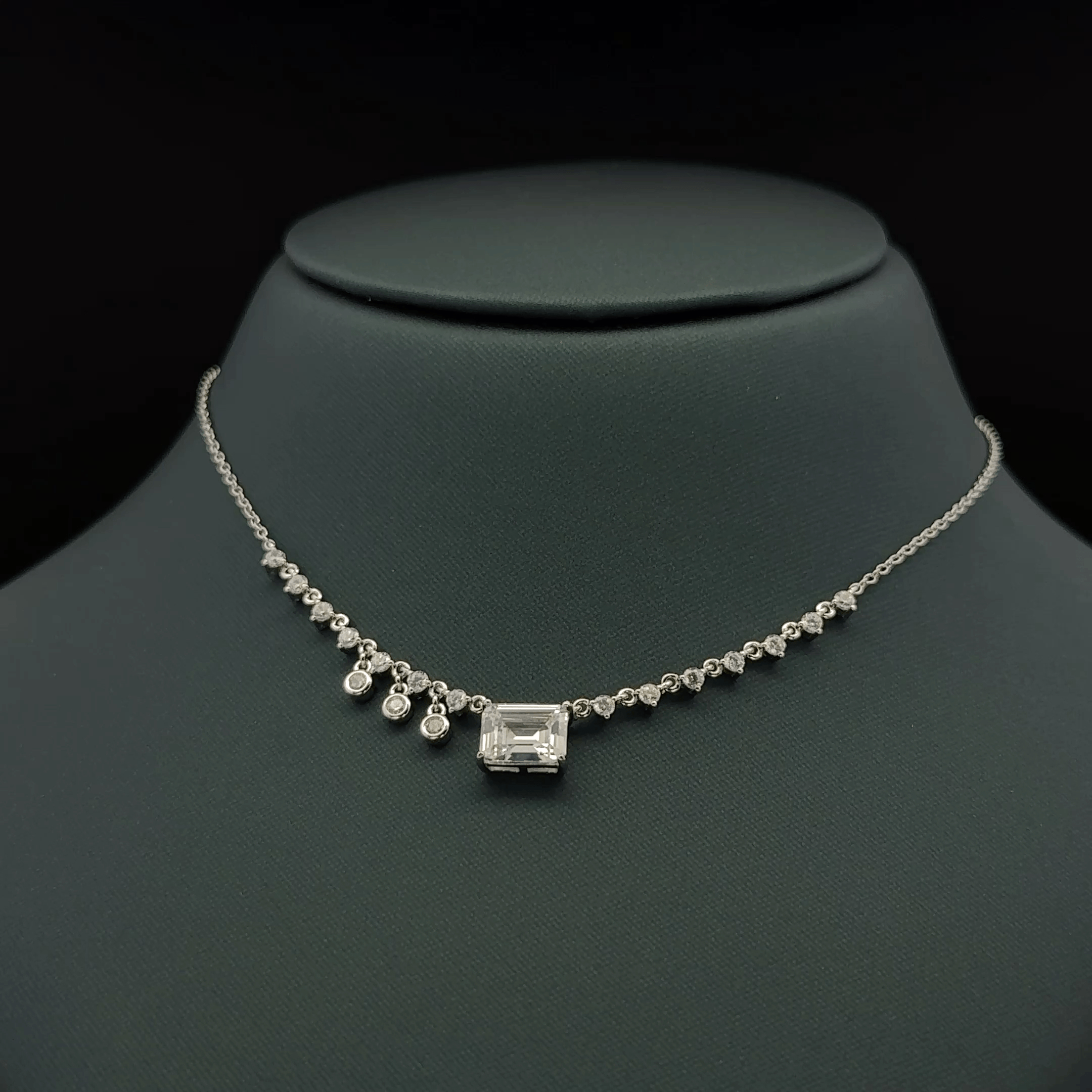 Rectangular clear stone