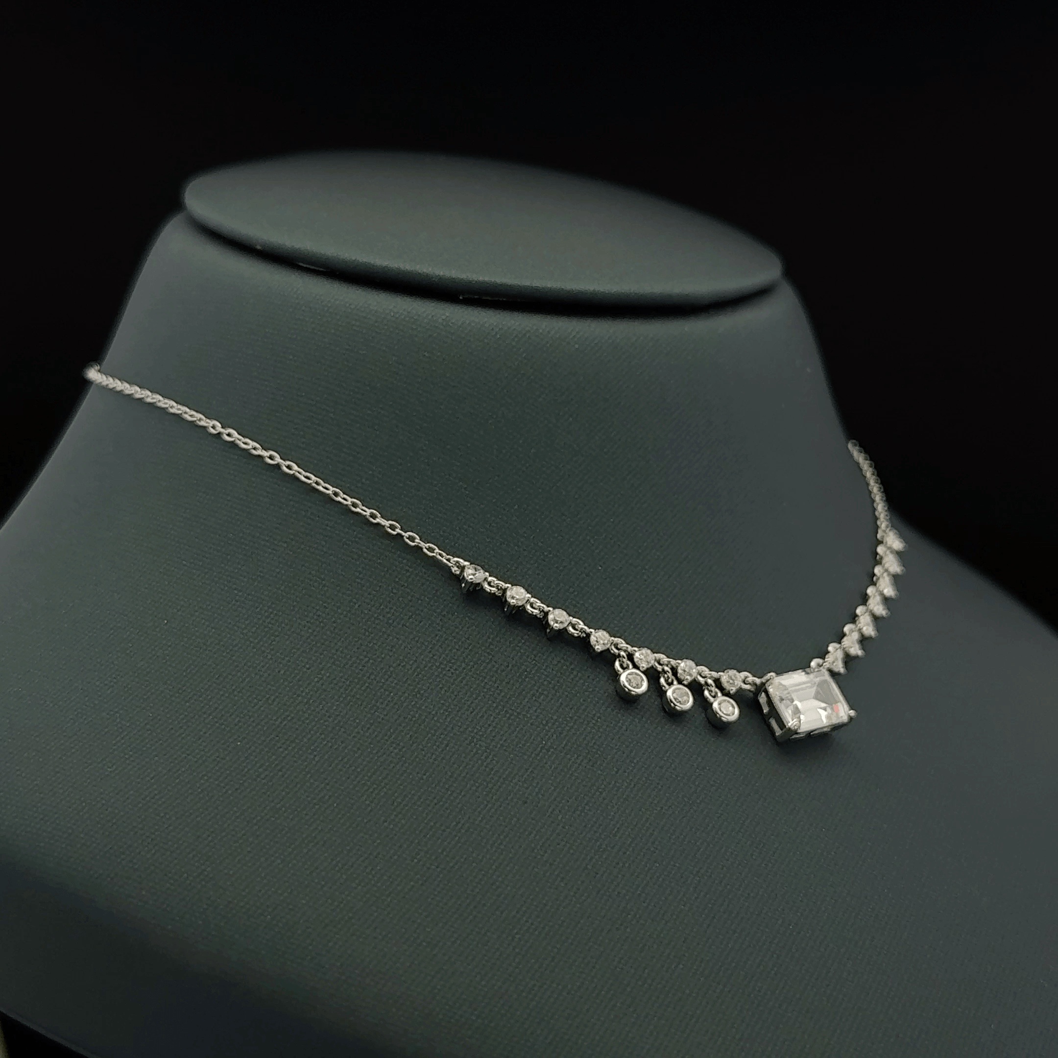 Rectangular clear stone
