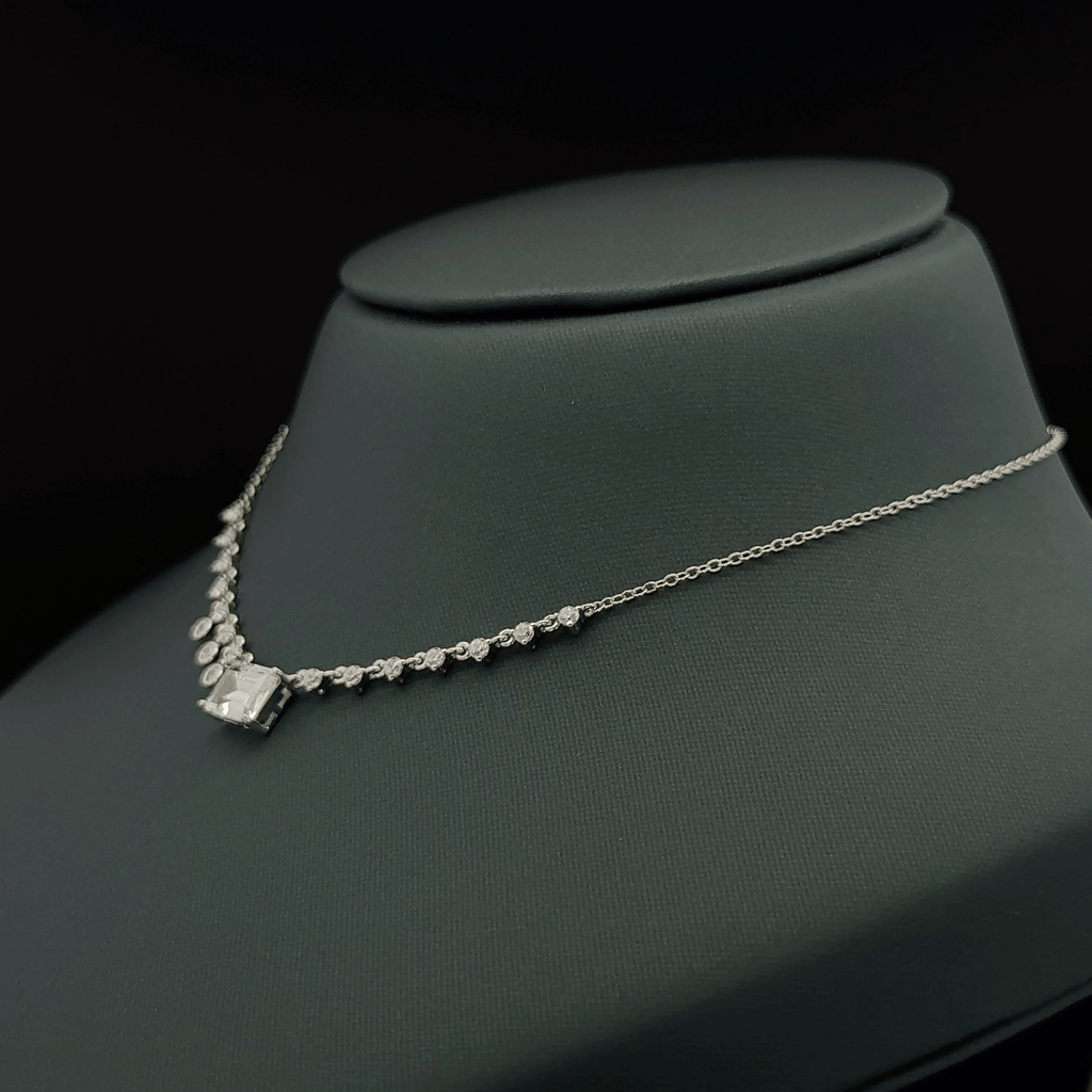 Rectangular clear stone