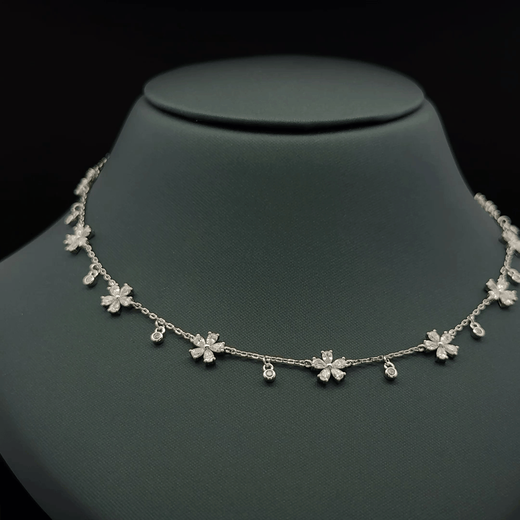 Flower charm chain