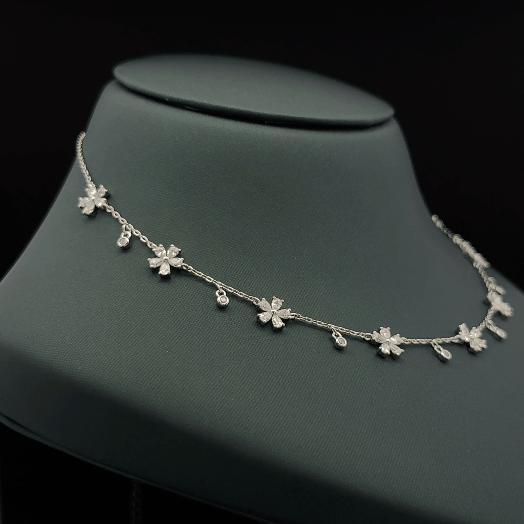 Flower charm chain