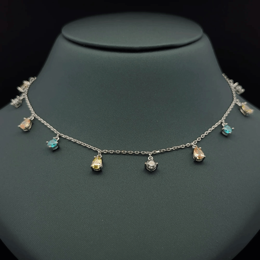 Dangling teardrop chain