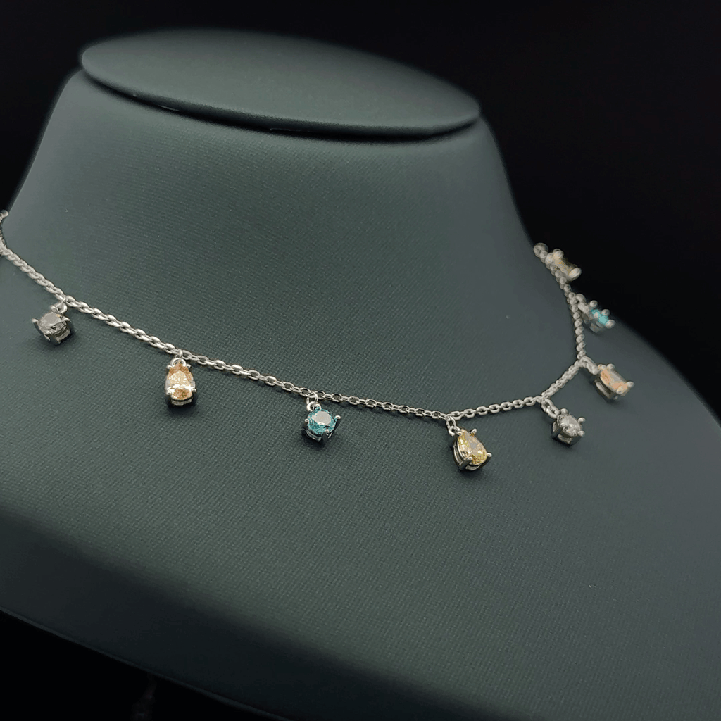 Dangling teardrop chain