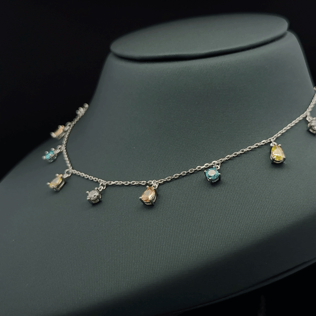Dangling teardrop chain