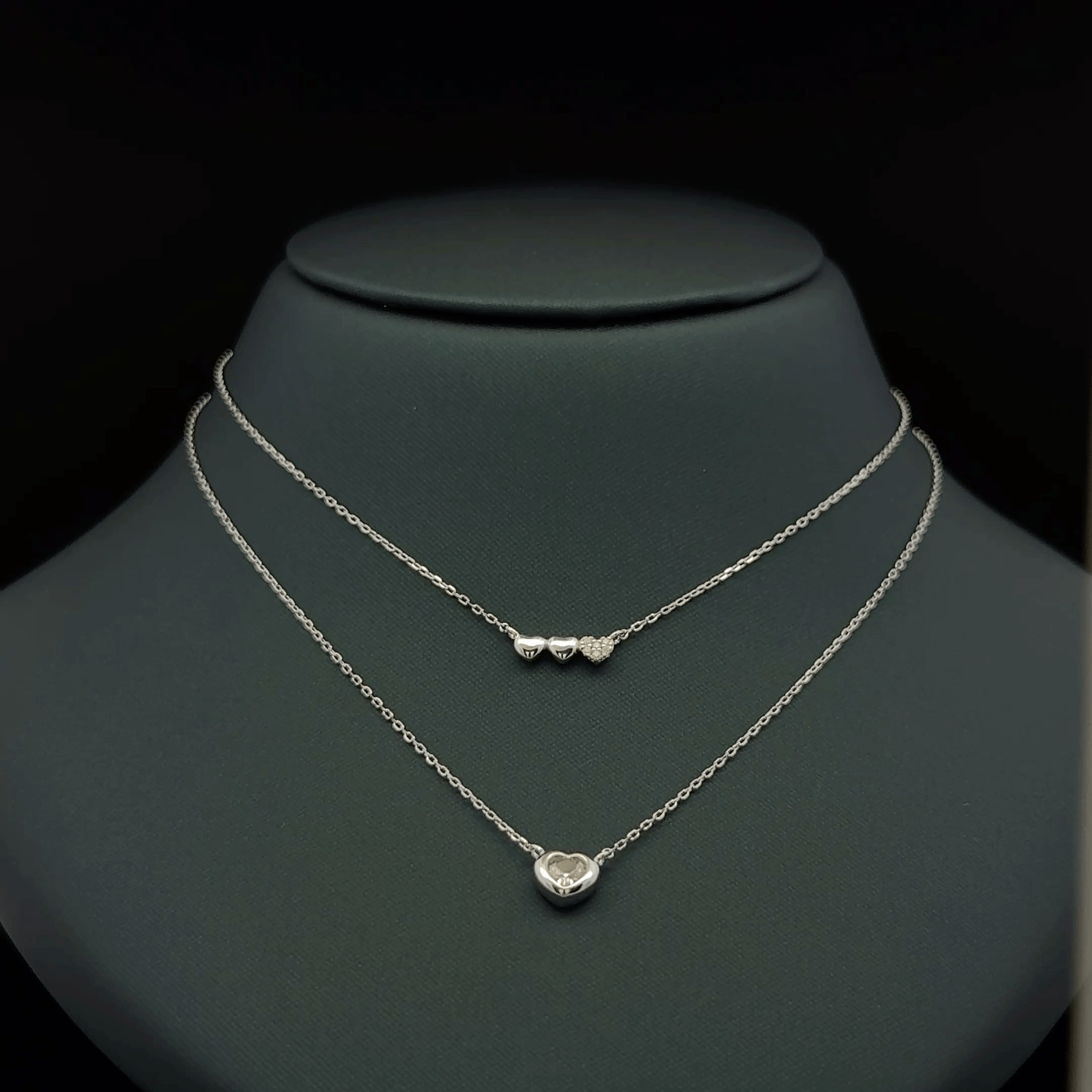 Three small heart chain