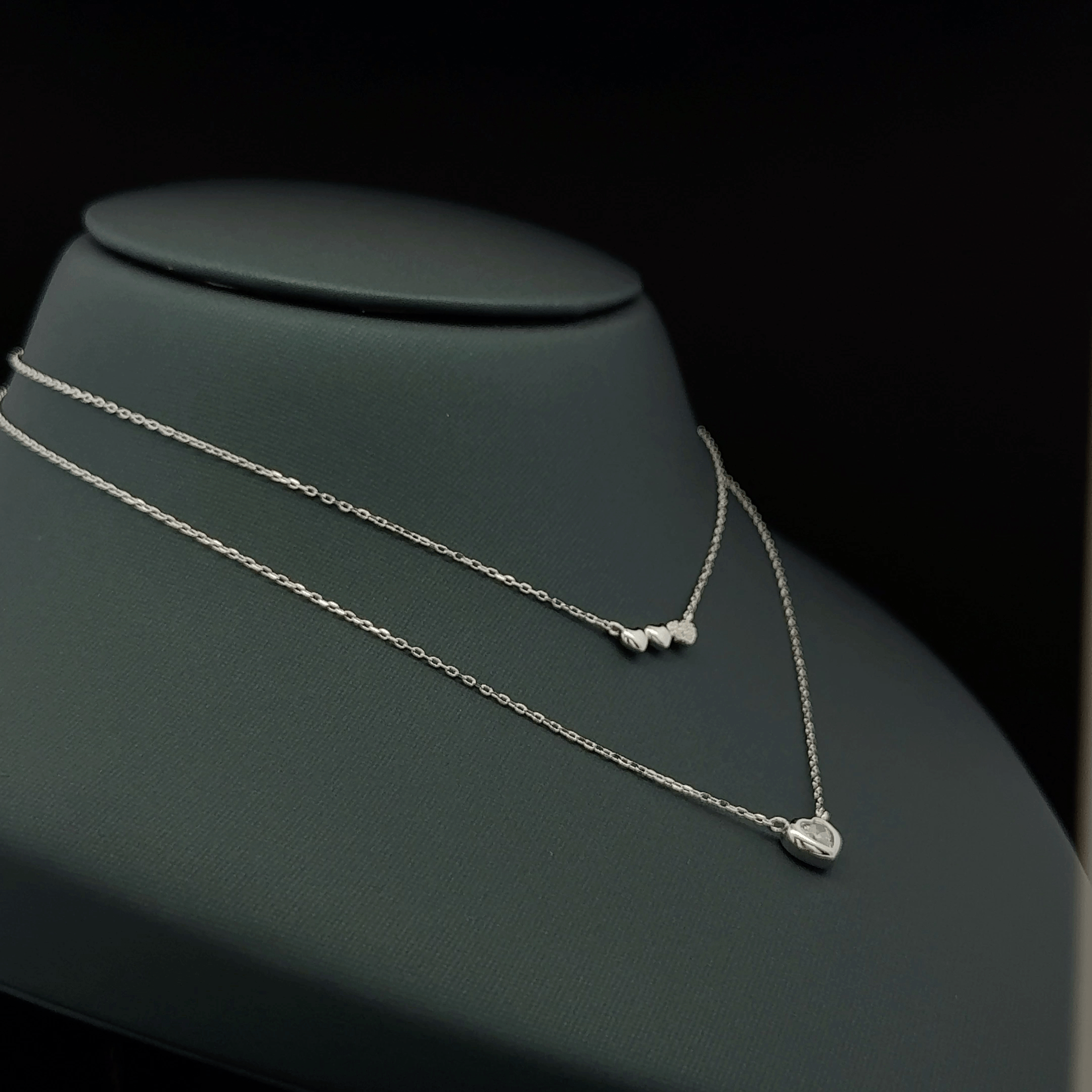 Three small heart chain