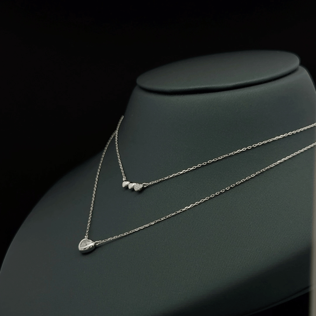 Three small heart chain