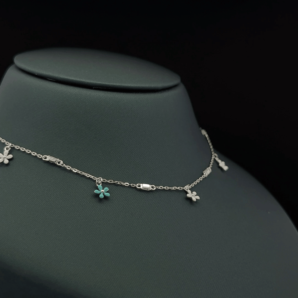 Small flower charm chain