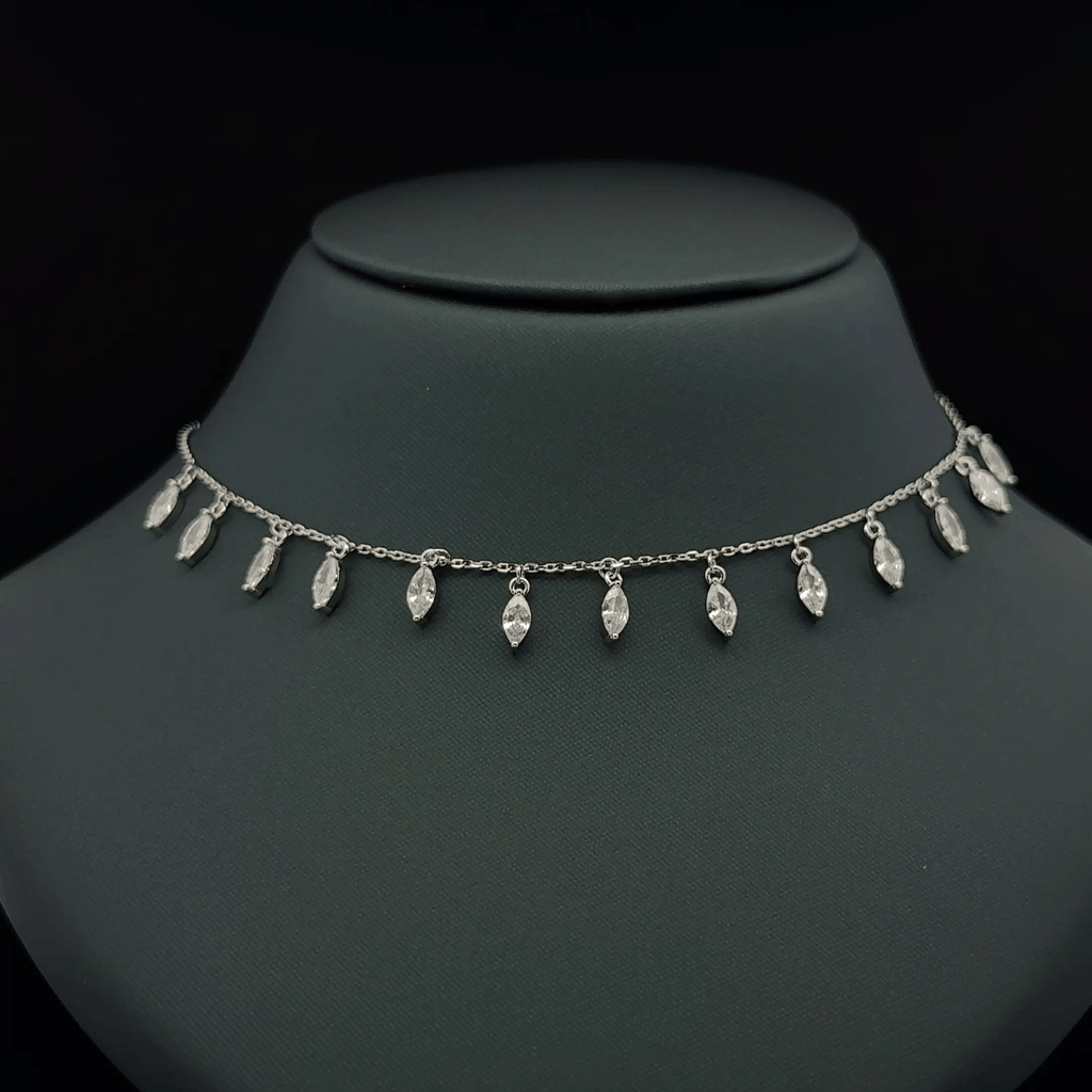 Dangling teardrop chain