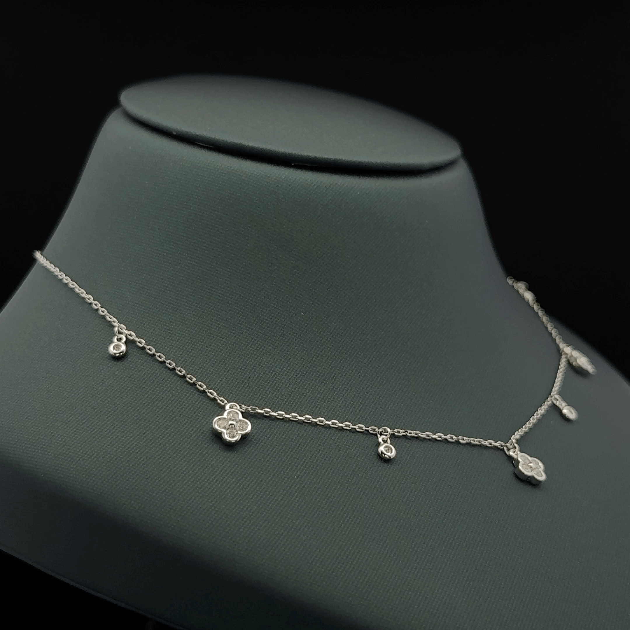 Flower charm chain
