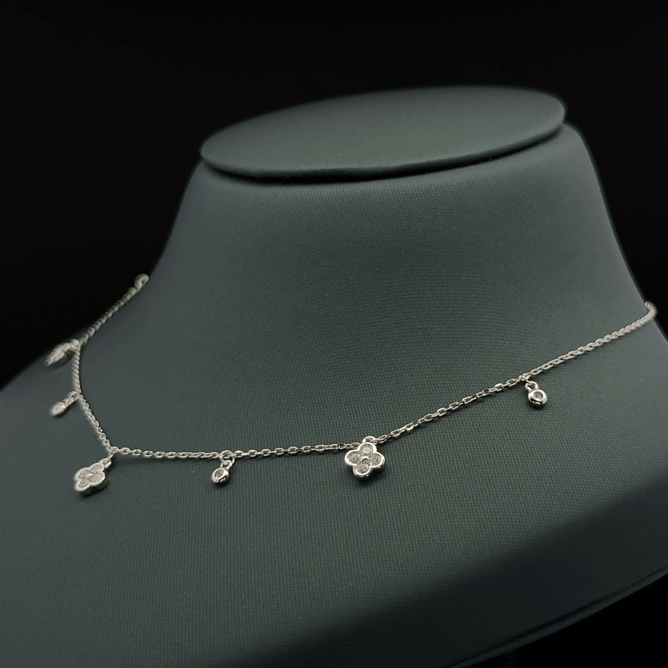 Flower charm chain