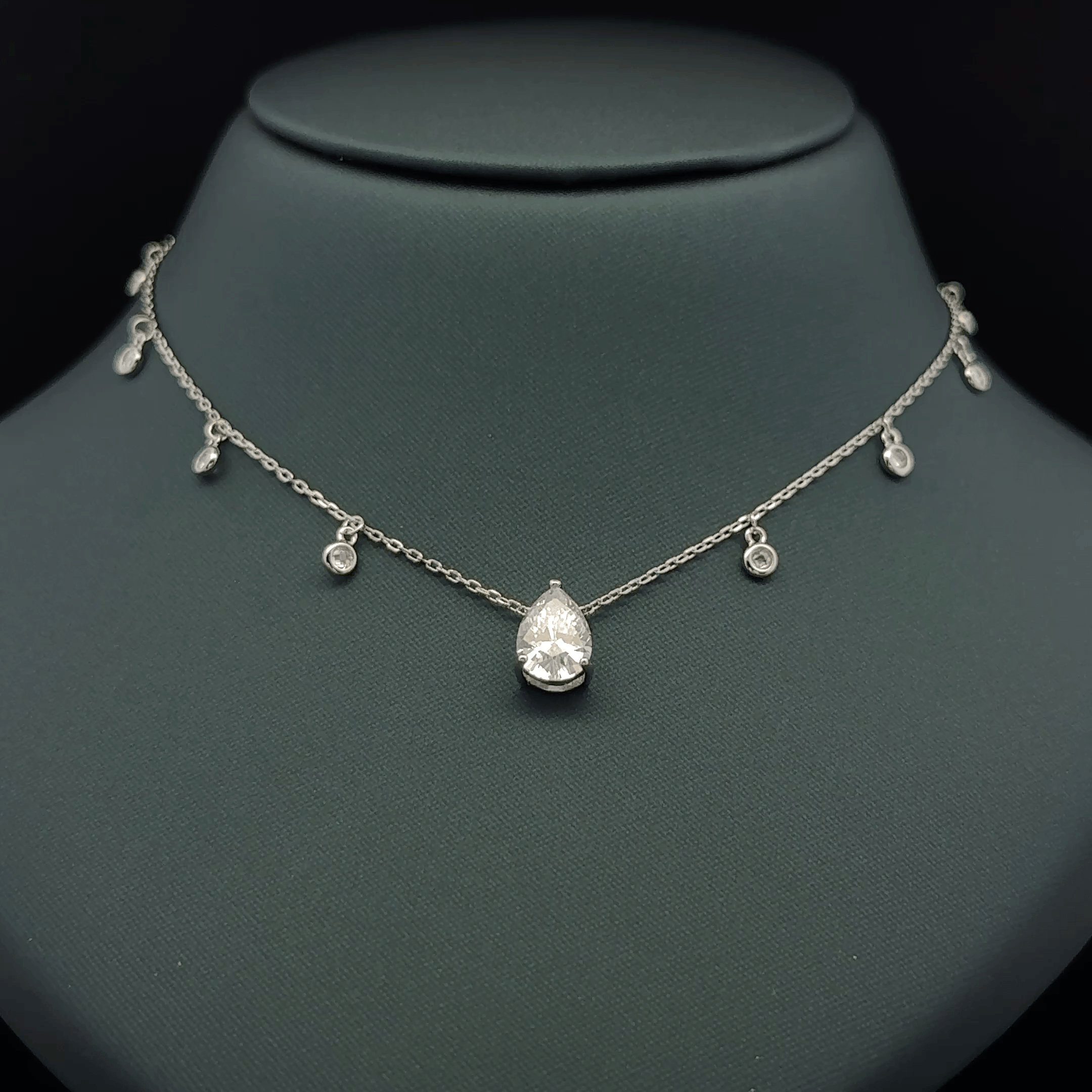Tear drop shaped chain