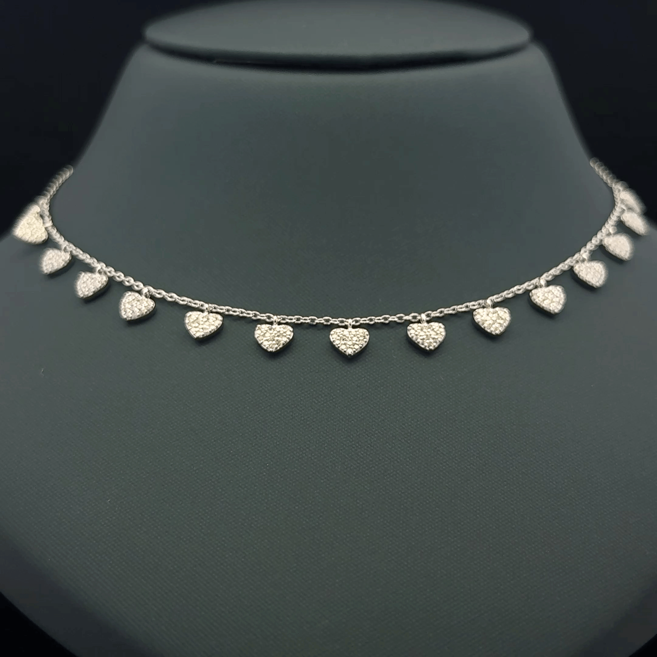 Small heart charm chain