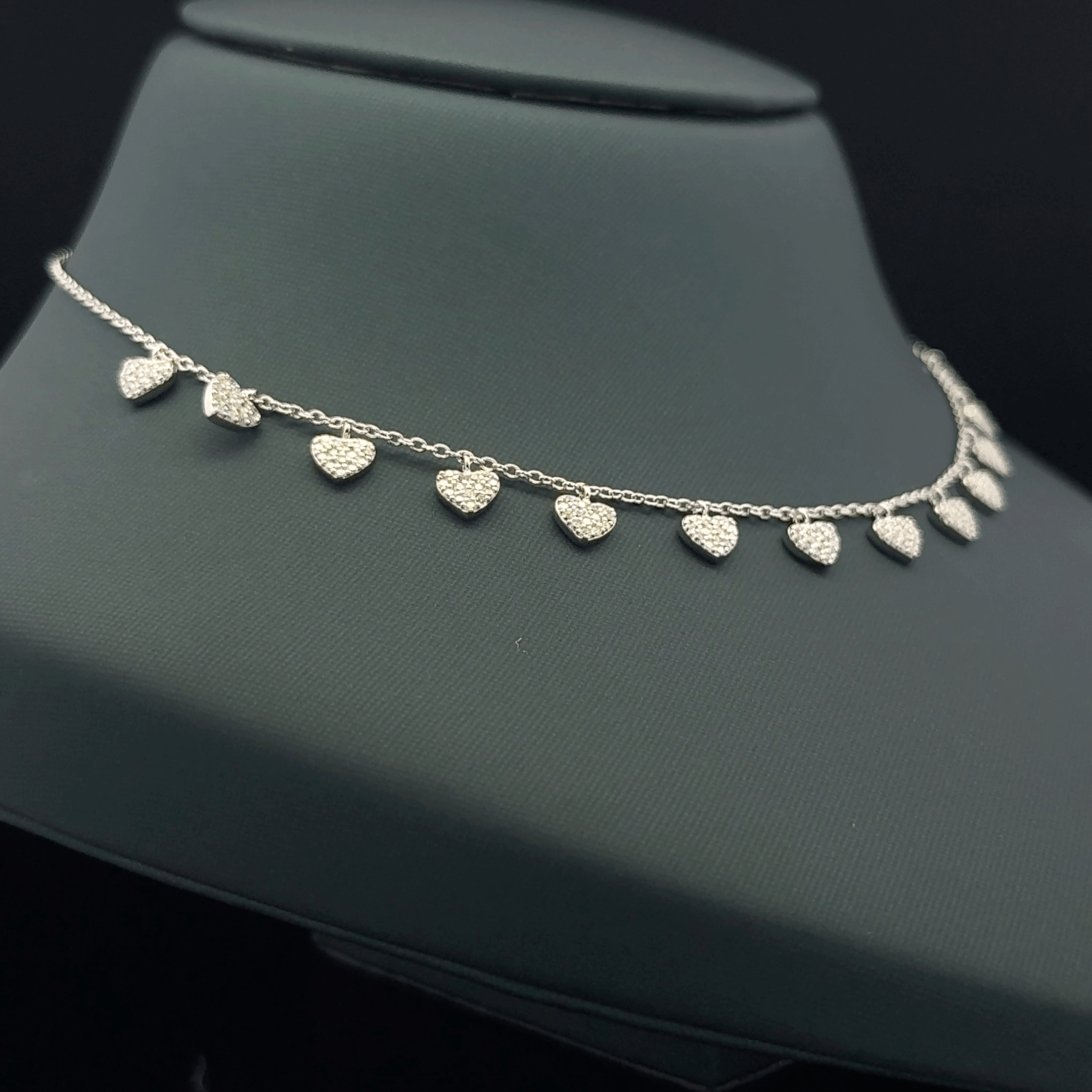 Small heart charm chain