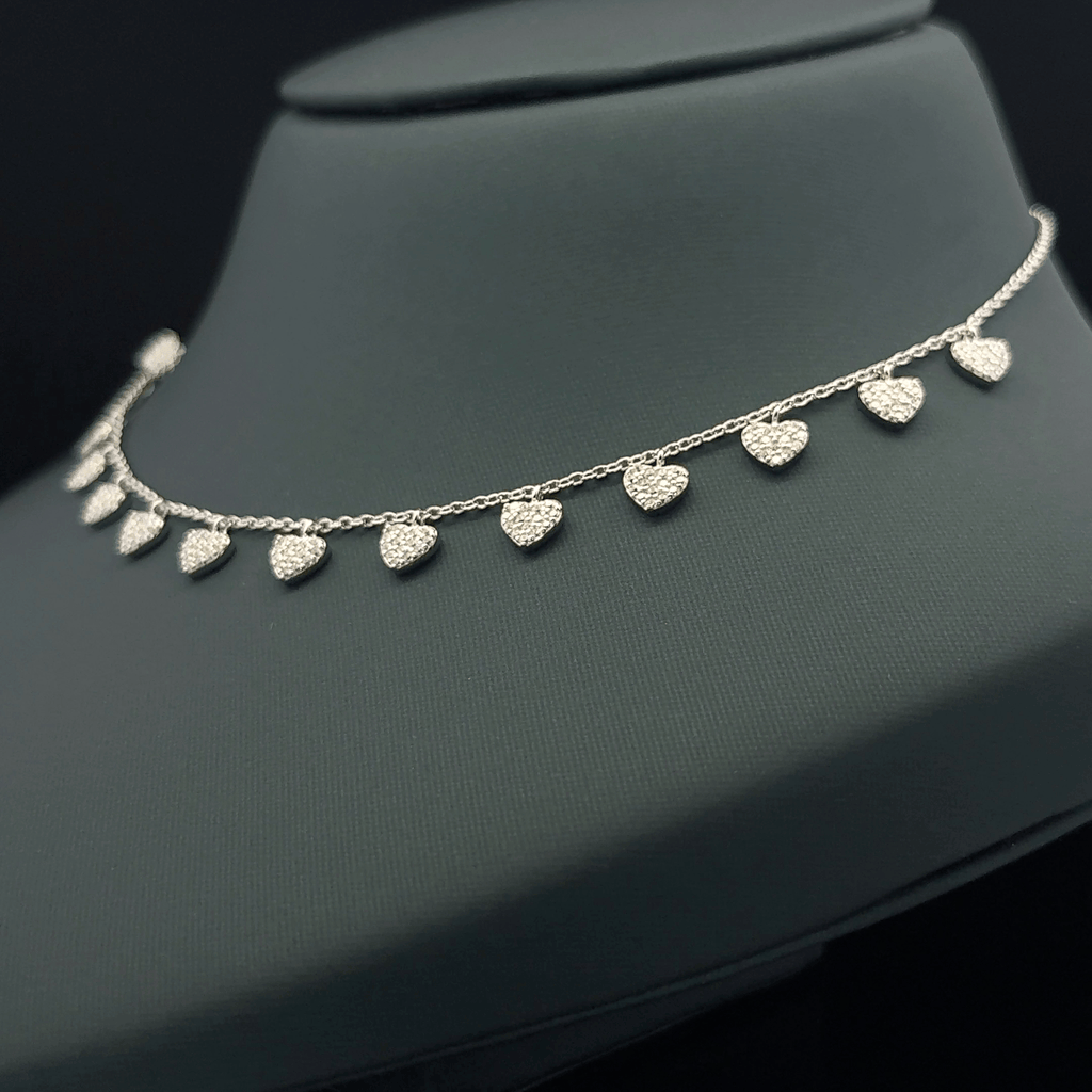 Small heart charm chain