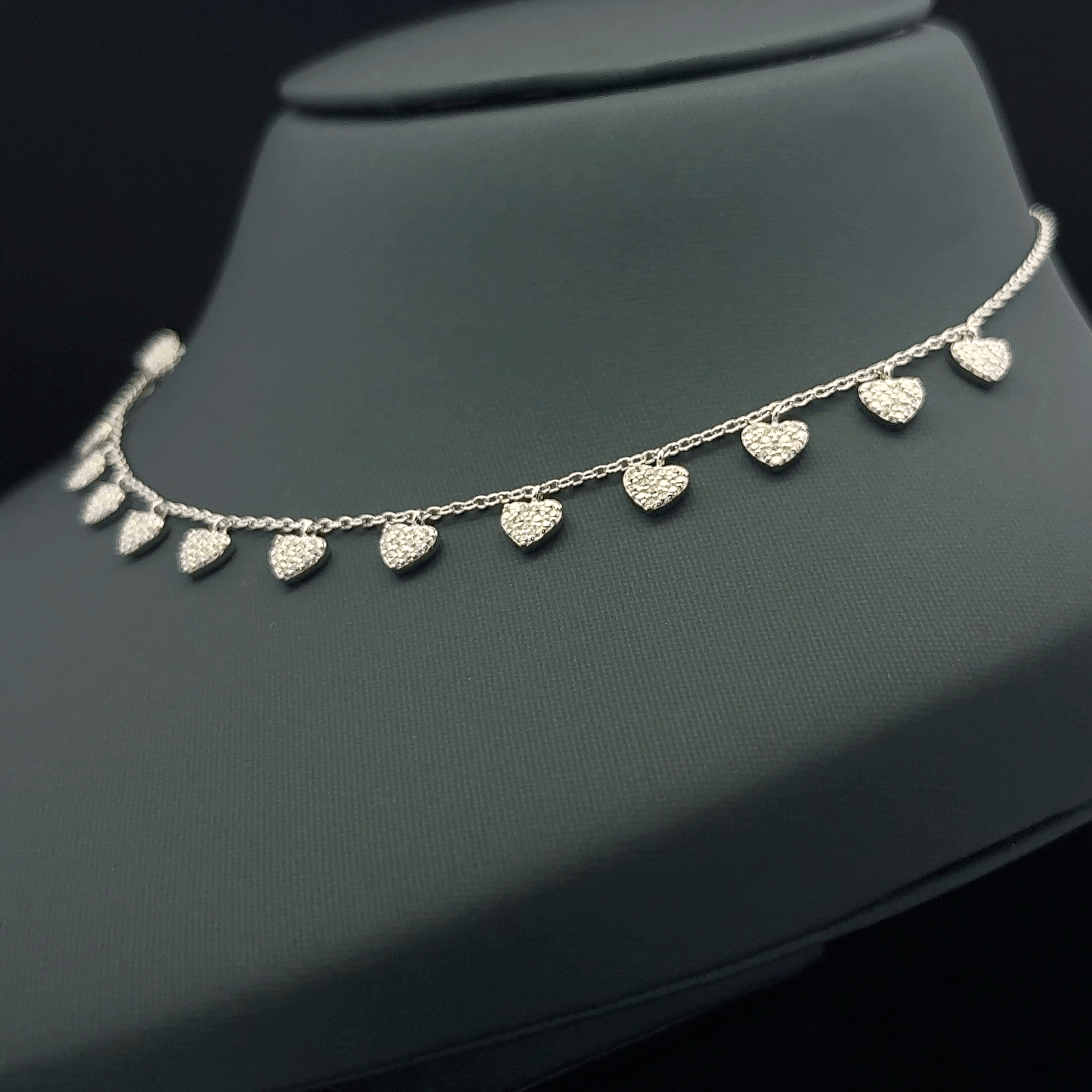 Small heart charm chain