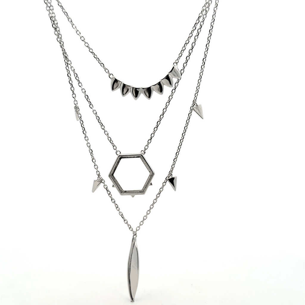 Triple Layer Feather Chain
