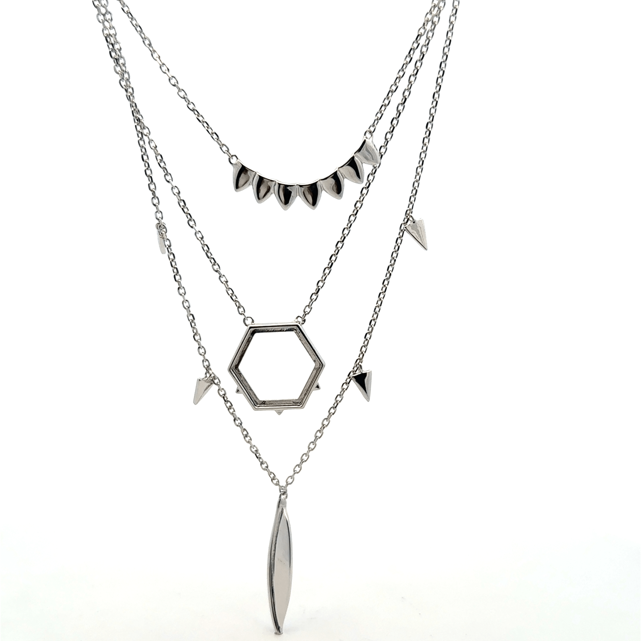Triple Layer Feather Chain