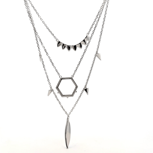 Triple Layer Feather Chain