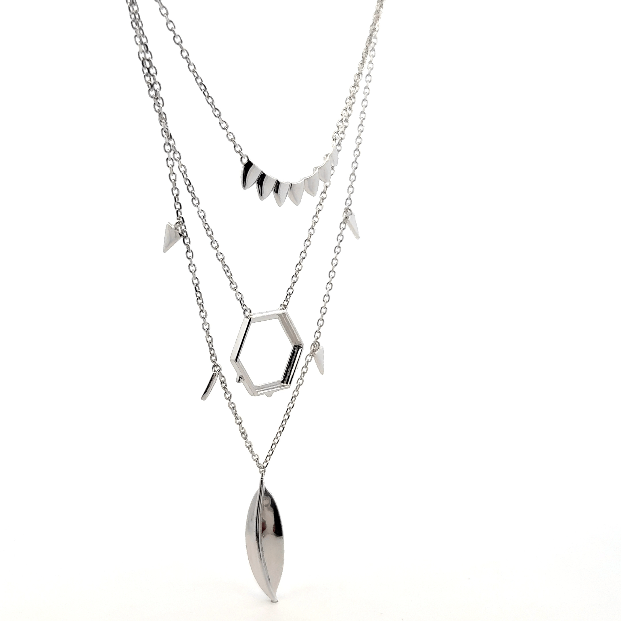Triple Layer Feather Chain