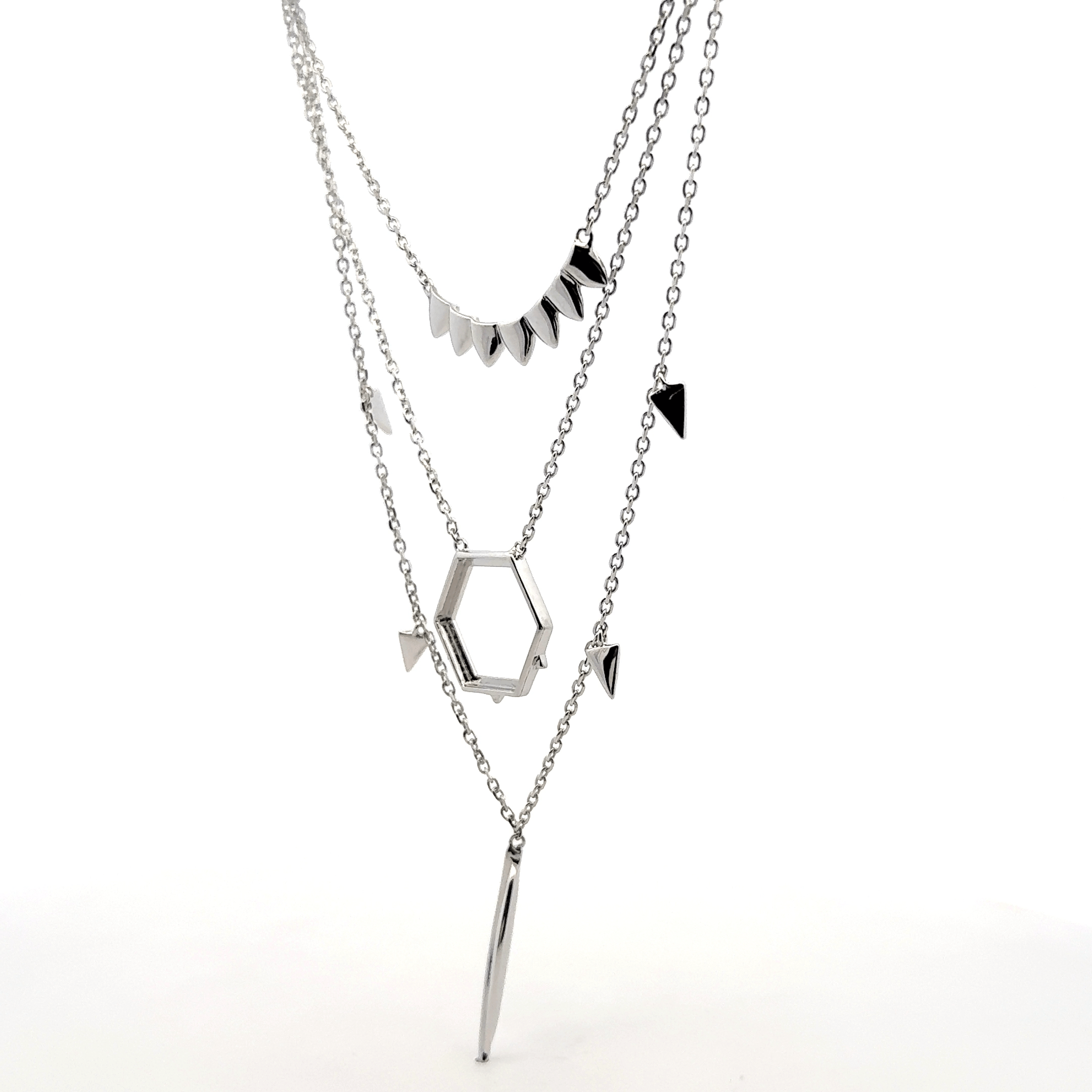 Triple Layer Feather Chain