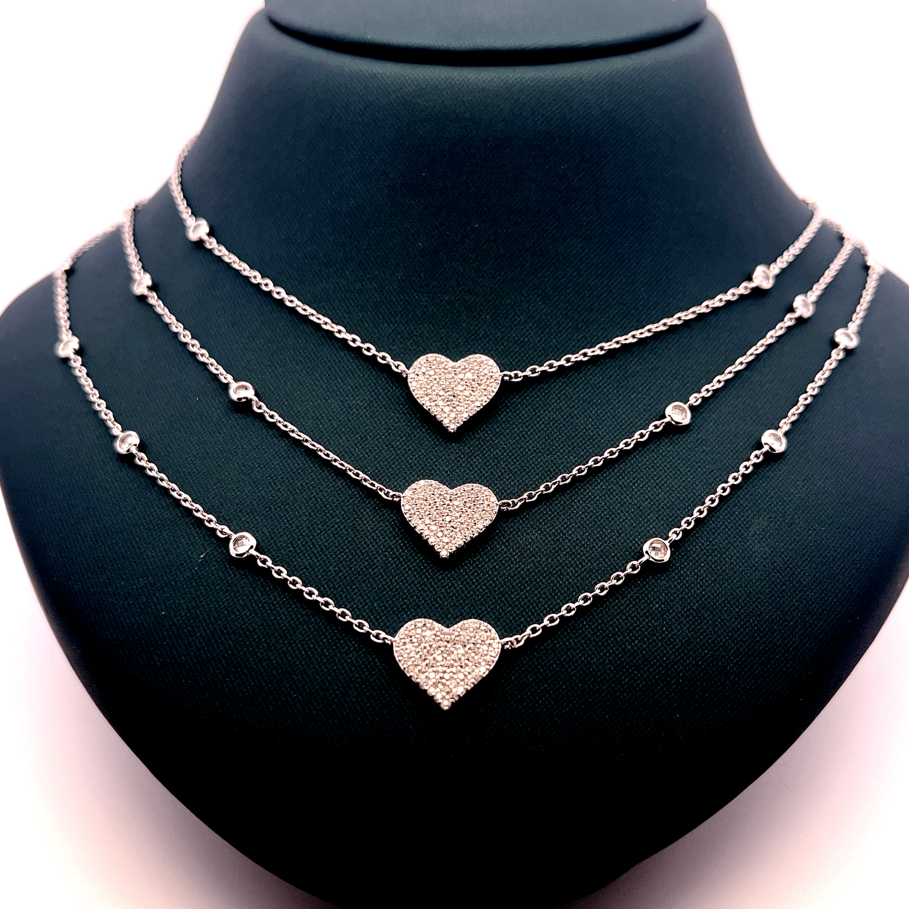 Triple Layer Heart Chain