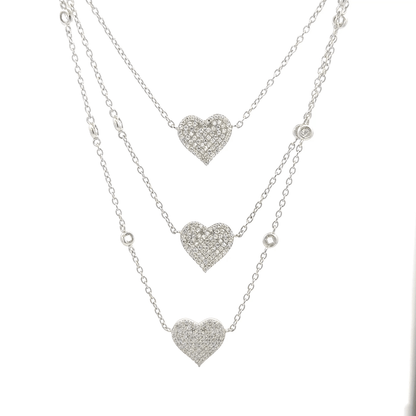 Triple Layer Heart Chain