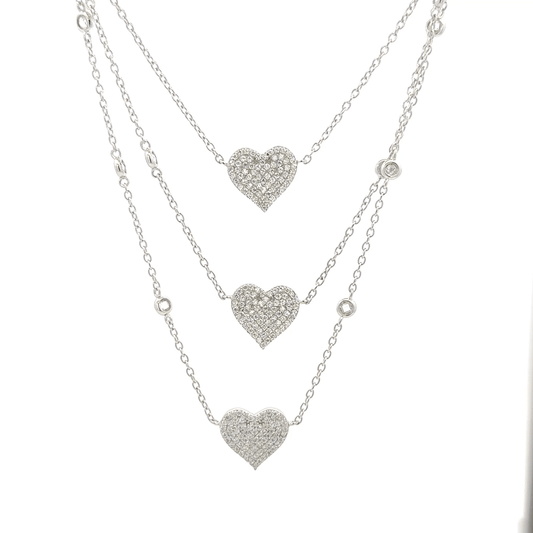 Triple Layer Heart Chain