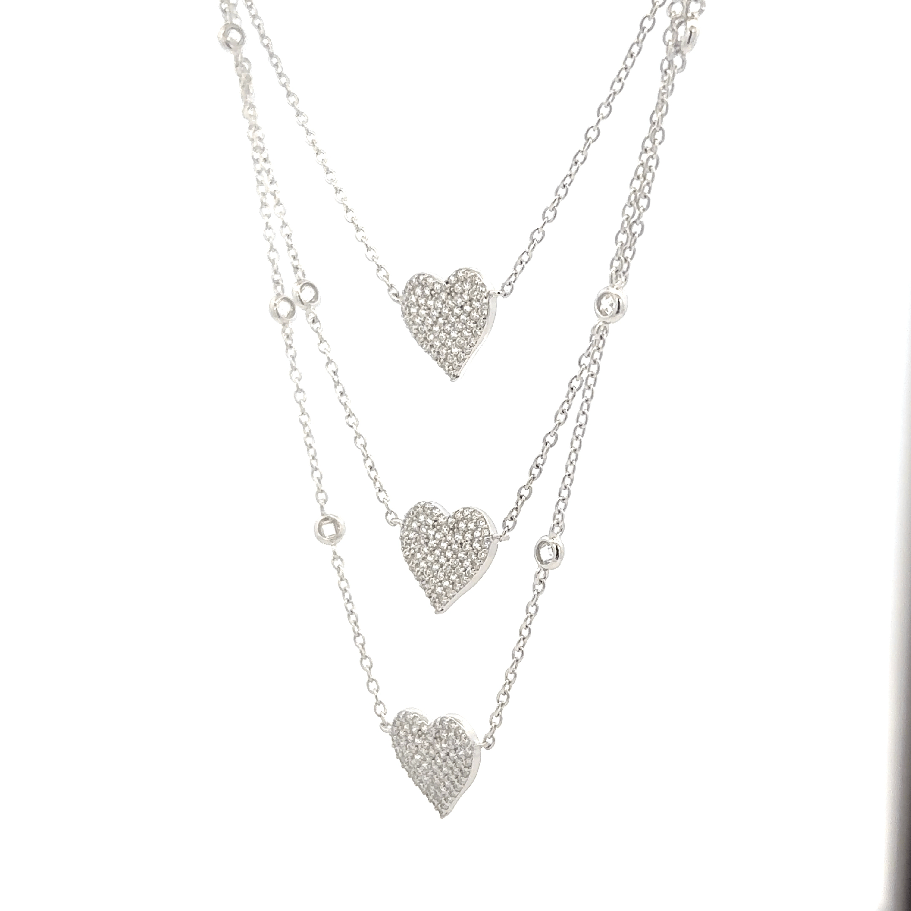 Triple Layer Heart Chain