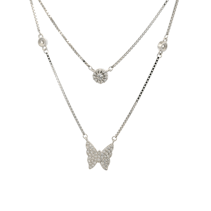 Double Layer Butterfly Chain