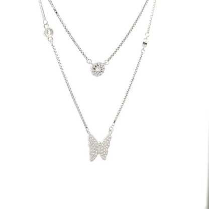 Double Layer Butterfly Chain