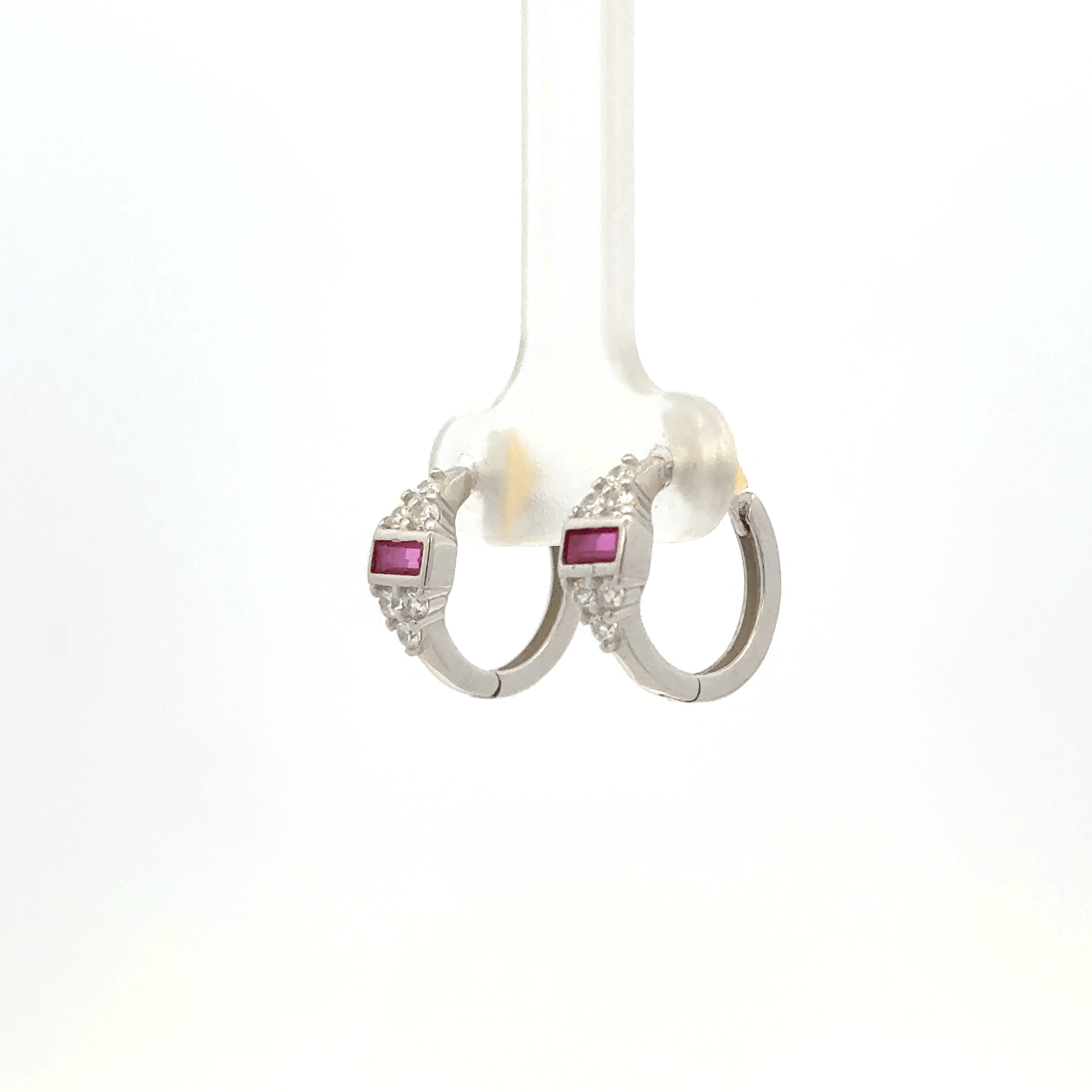 Red Stone Bali Earring