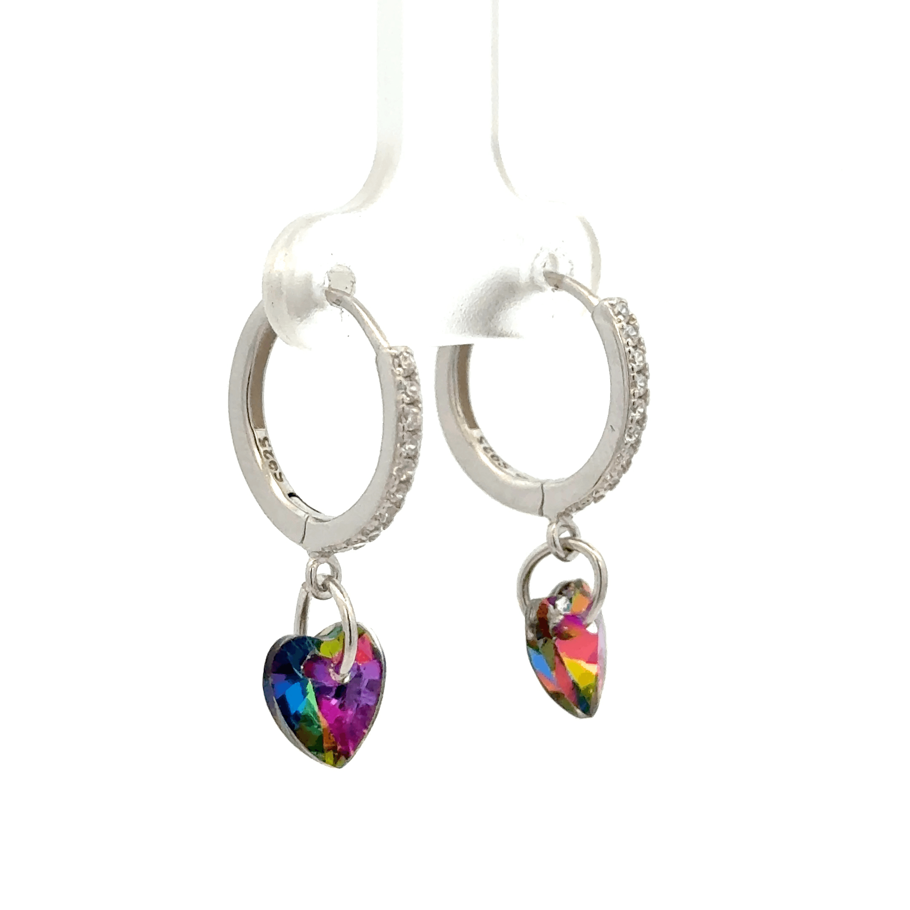 Heart Black Drops Baali Earring