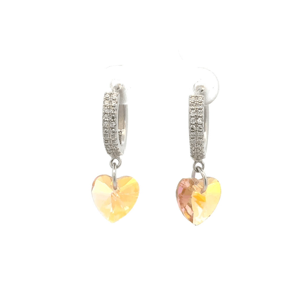 Heart Yellow Drops Baali Earring