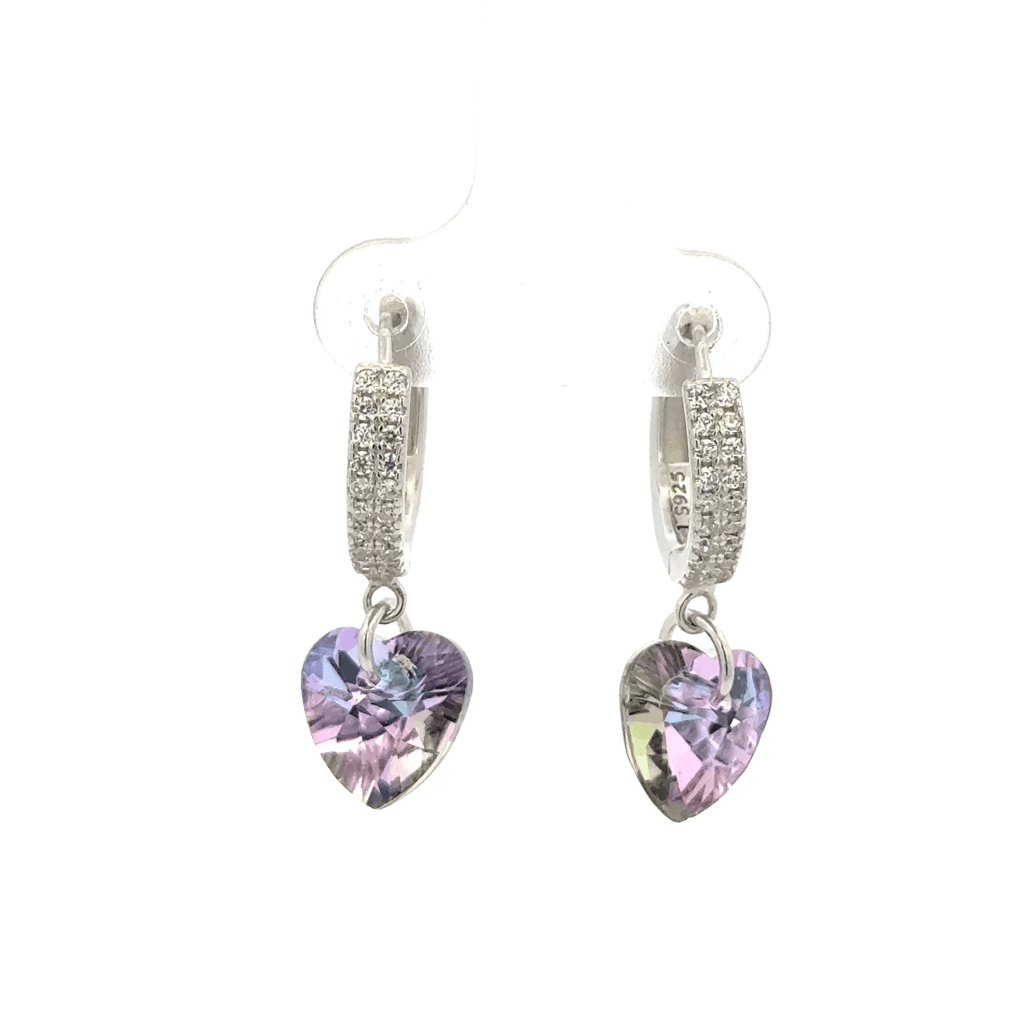 Heart Blue Drops Baali Earring