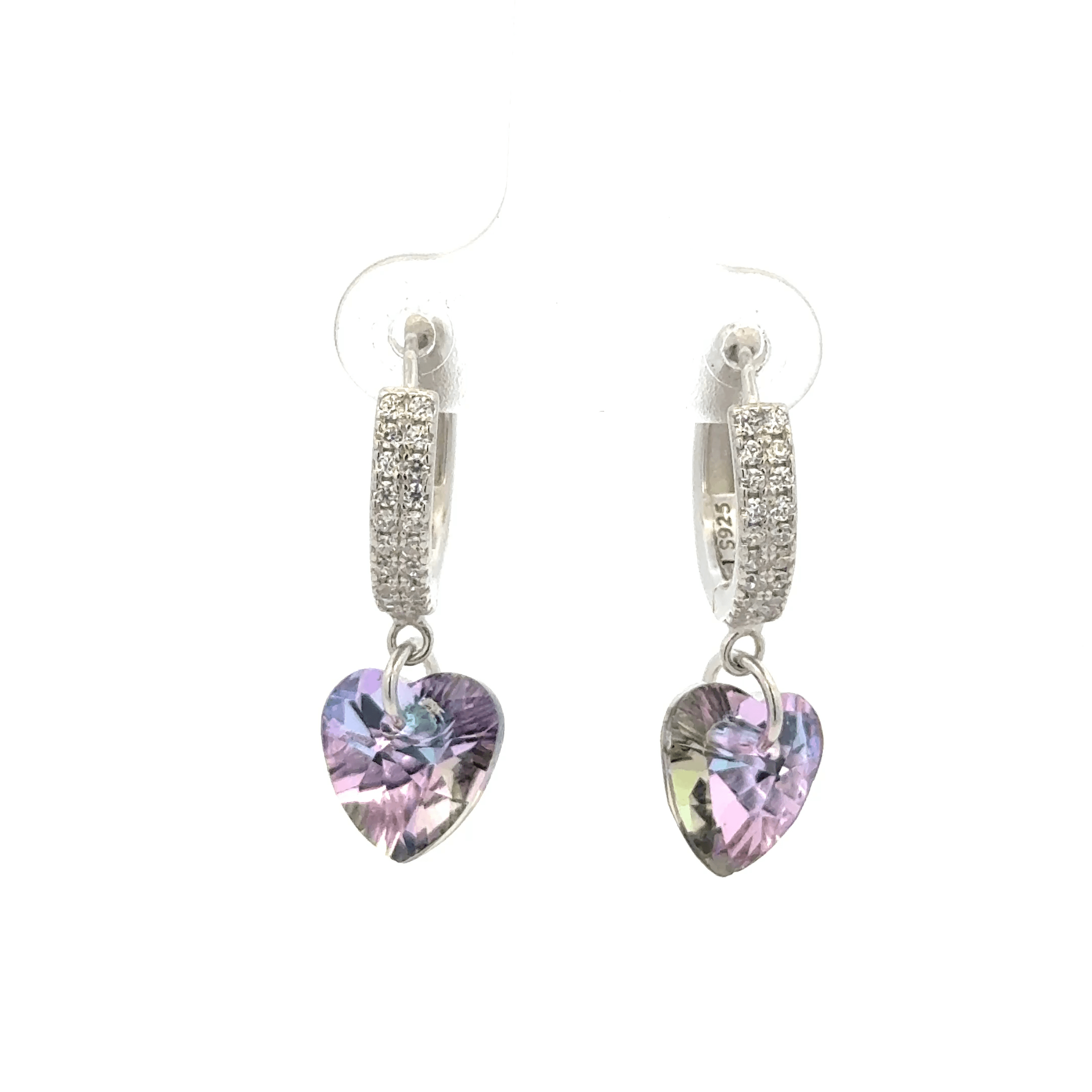 Heart Blue Drops Baali Earring