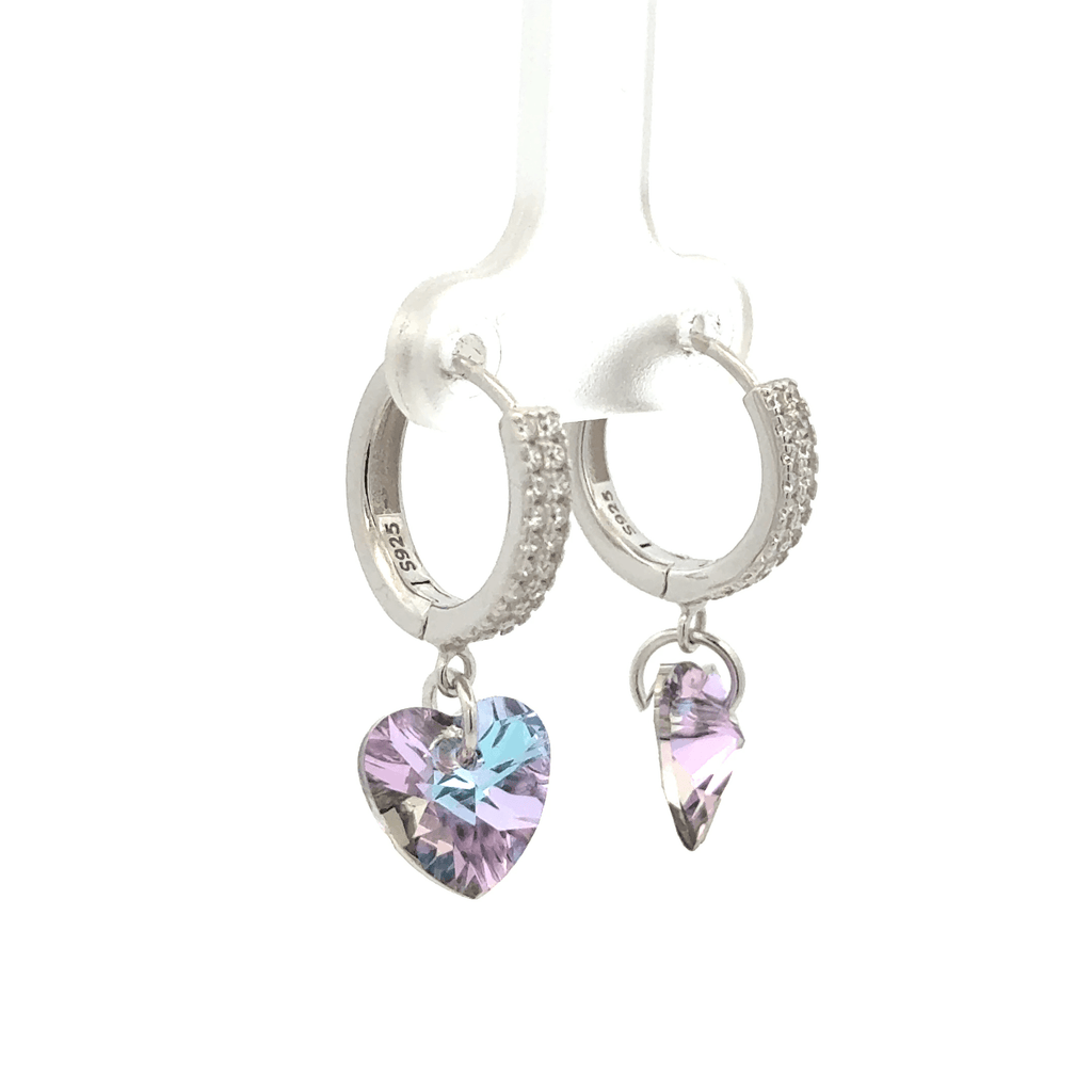 Heart Blue Drops Baali Earring