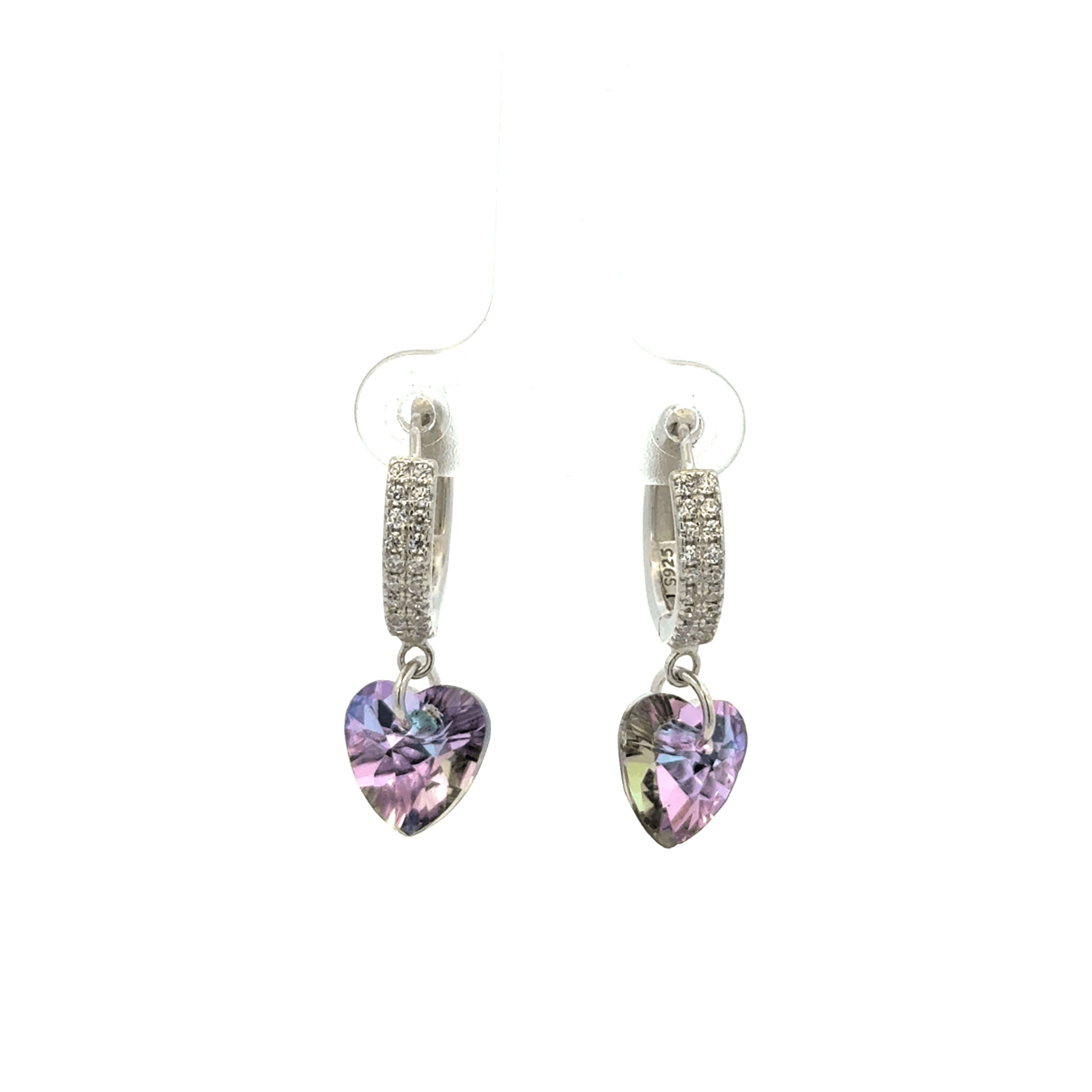 Heart Blue Drops Baali Earring
