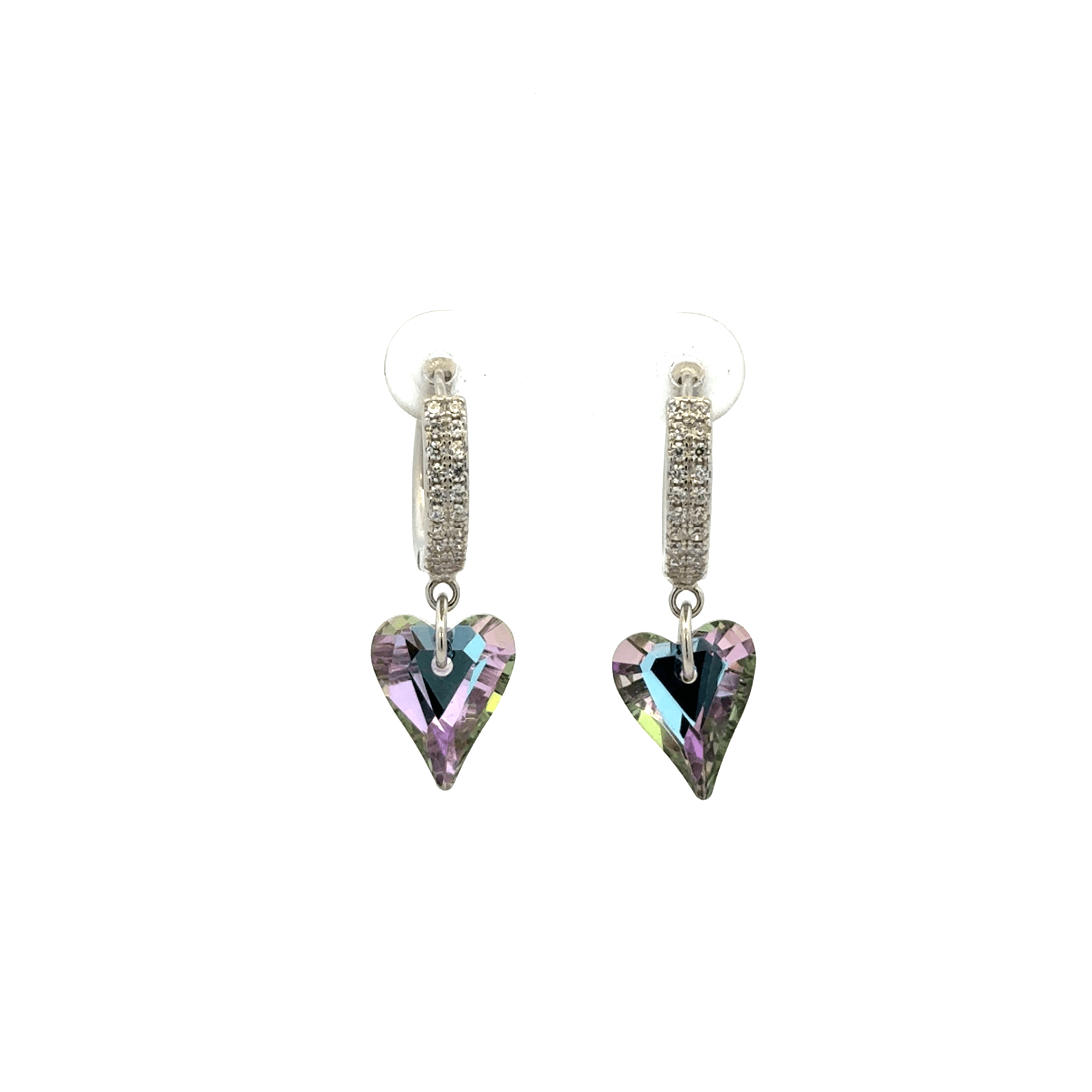 Heart Black Drops Baali Earring