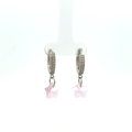 Flower White Drops Baali Earring