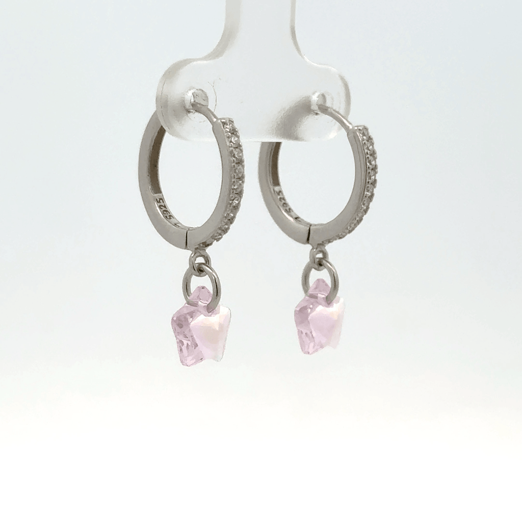 Star White Drops Baali Earring