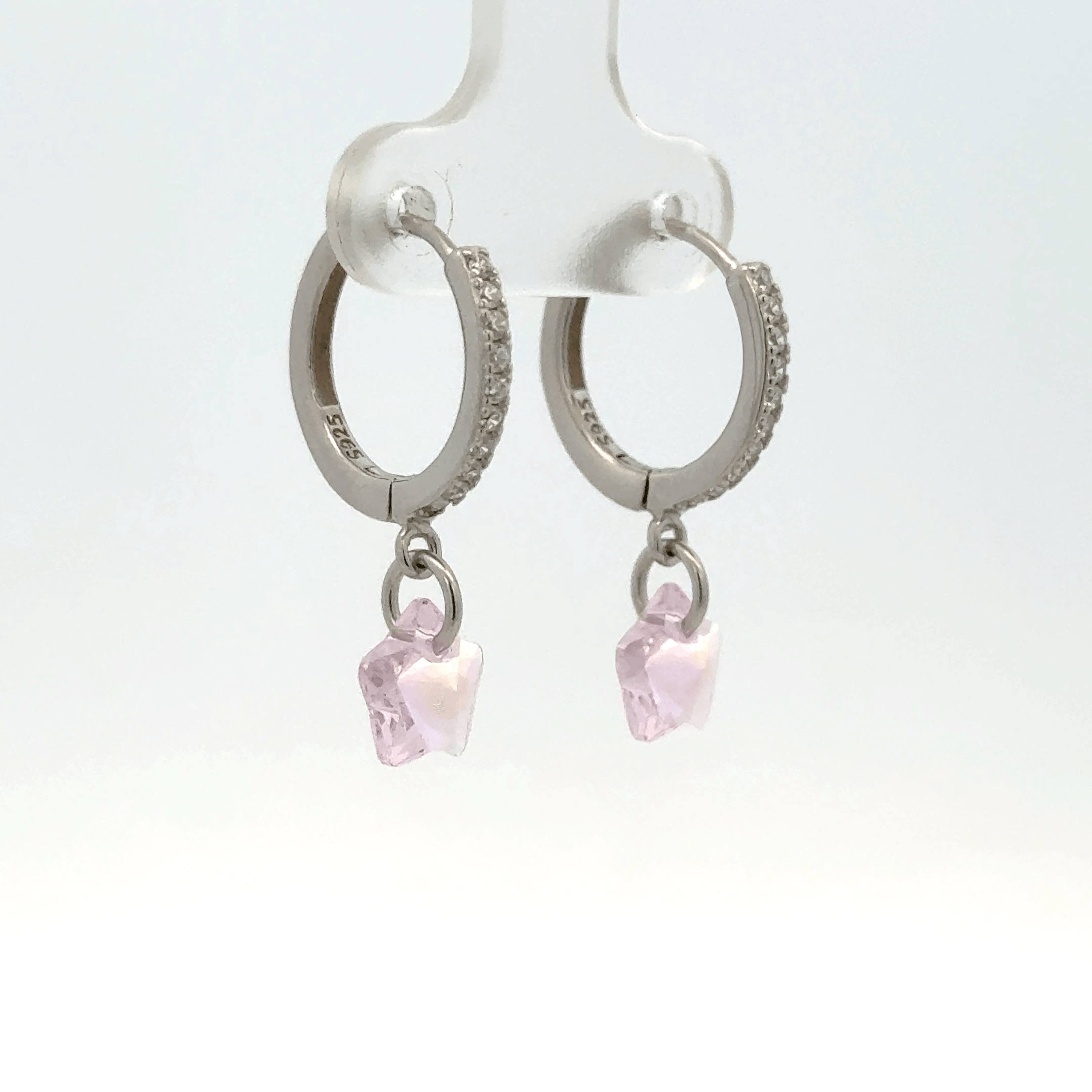 Star White Drops Baali Earring