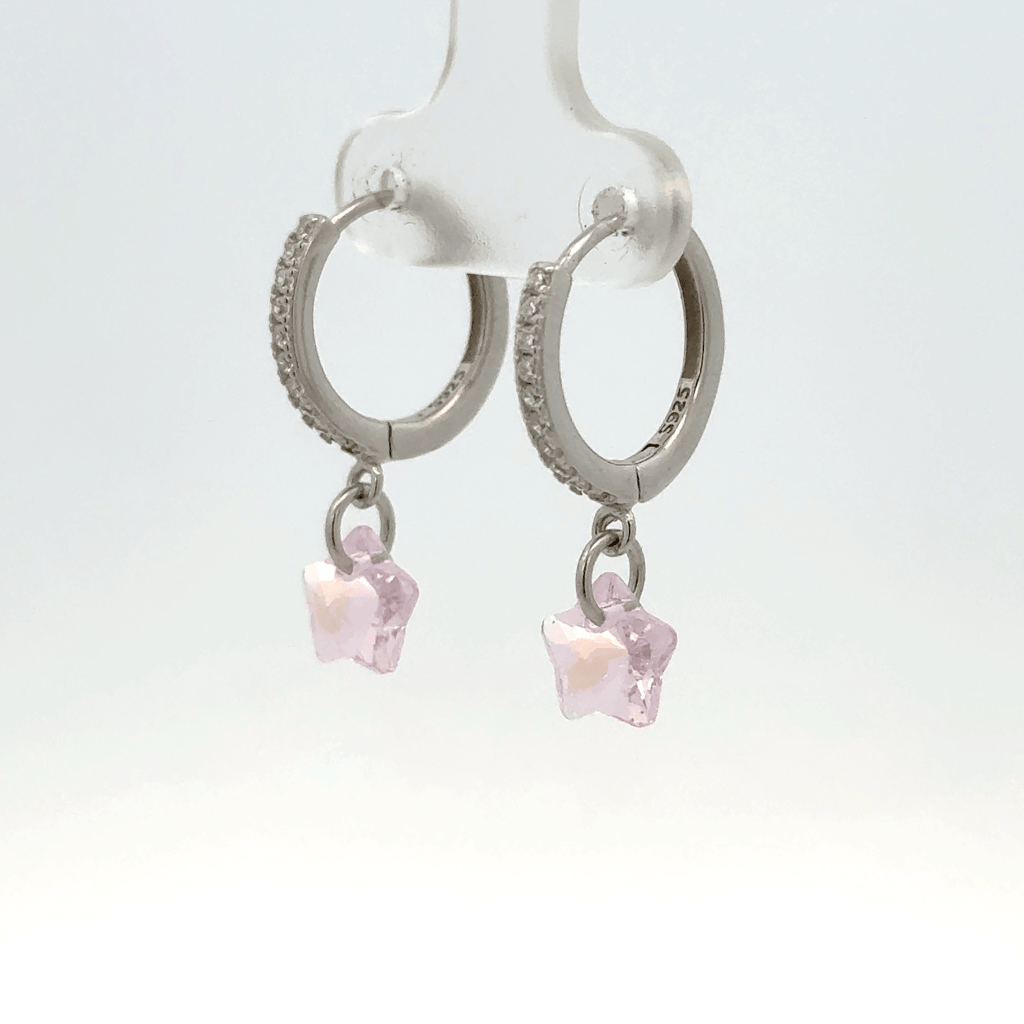 Star White Drops Baali Earring
