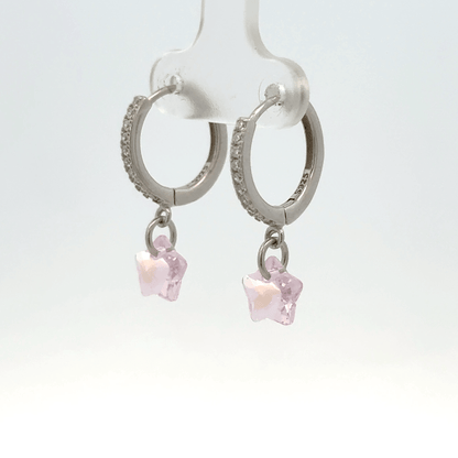 Star White Drops Baali Earring