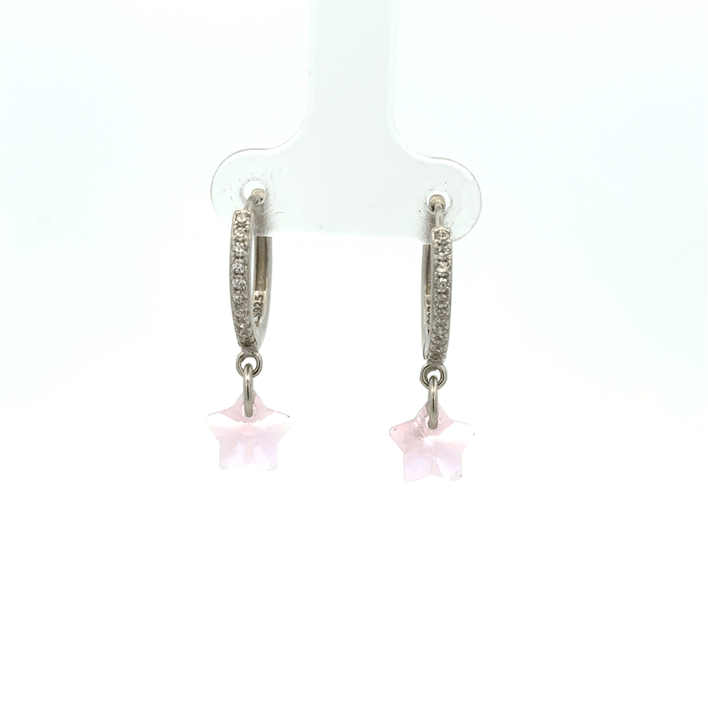 Star White Drops Baali Earring